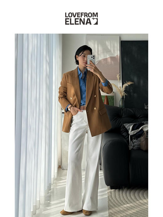 「经典回归」进口匹马棉 法式蓝 微廓形简约衬衫 商品图6