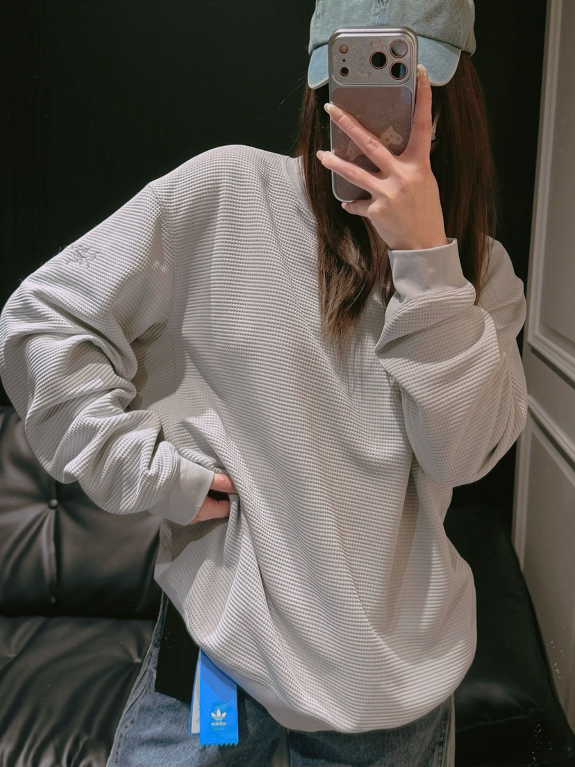 鸟家𝐎𝐥𝐞𝐫𝐚 𝐏𝐮𝐥𝐥𝐨𝐯𝐞𝐫华夫格系列情侣卫衣030612