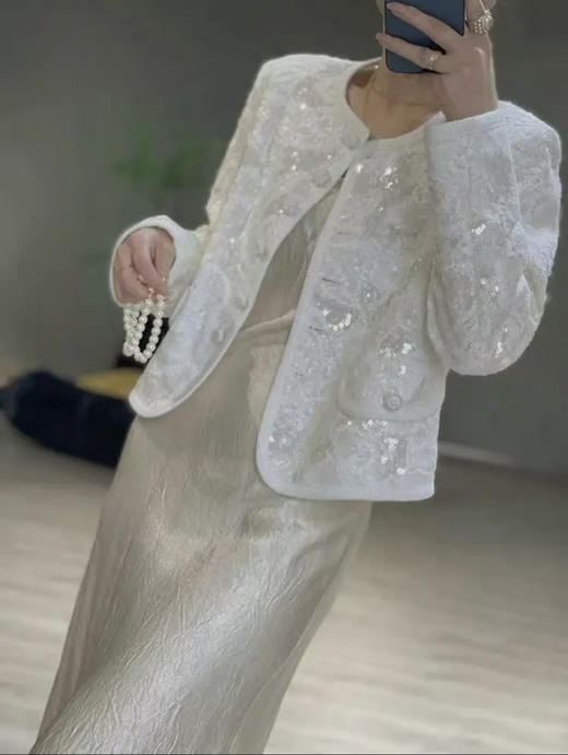 重磅亮片小香风外套 商品图0