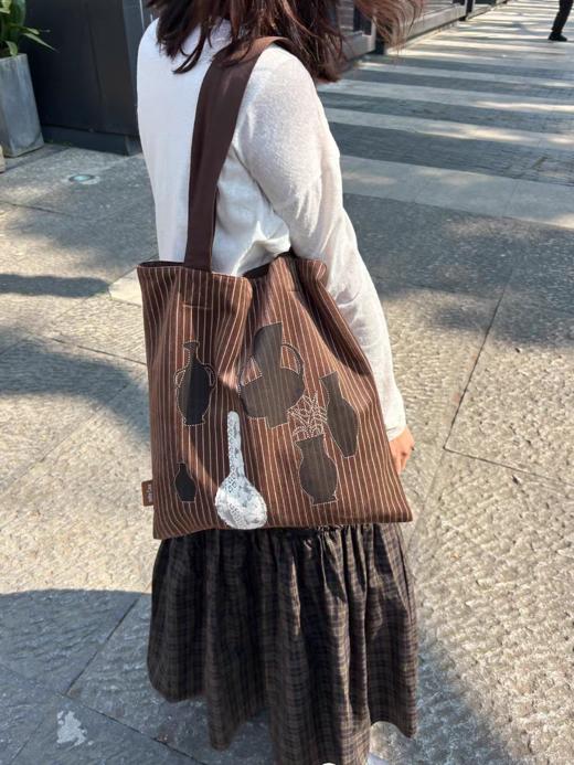 nothe Case布然/NC251105/「空盏花瓶」简约新中式帆布包袋 商品图0