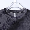 SDSA男装2026新款高贵轻奢时尚扎染植绒花卉圆领长袖T恤百搭上衣 商品缩略图1