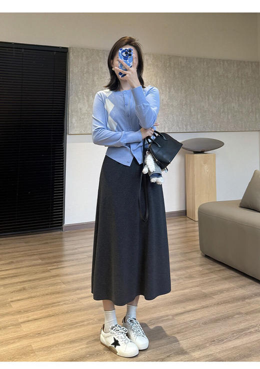 YAW8840羊毛半身裙 商品图4