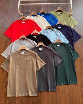 LACOSTE法国鳄鱼男装11色休闲纯棉短袖正肩T恤 TUO  341733