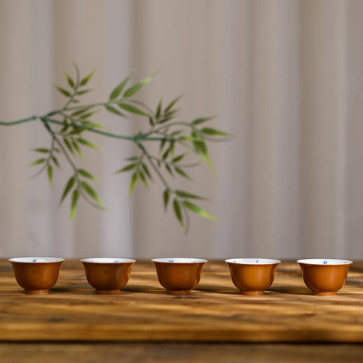 【忘言】 茶釉套杯 曰何文人器 商品图1