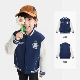 安踏儿童外套男小童针织休闲上衣2026年新款男宝宝棒球服外套潮352629701