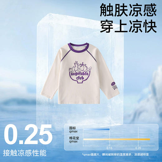 【高弹力长袖T恤】棉花堂针织长袖T恤  10A 凉级抗菌  凉感冰瓷棉  柔软舒适   透气透湿  FD61029 商品图2