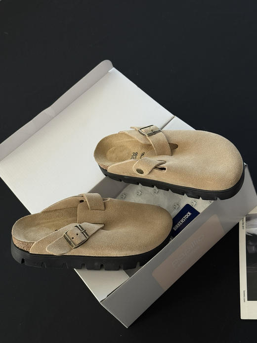 39-10免带品 勃肯全新papillio系列 软木拼EVA厚底 半包勃肯拖鞋 准码选 肥脚无惧 缓震舒适 商品图10