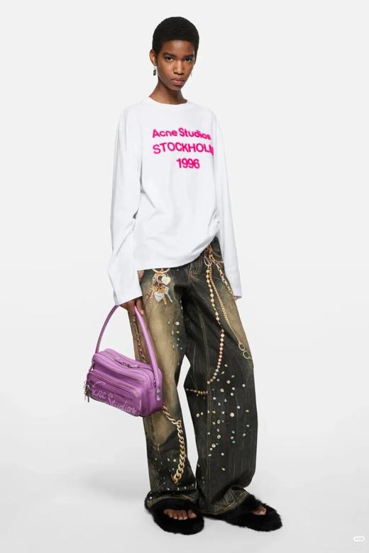 AC新款情侣款植绒长袖T恤 商品图1