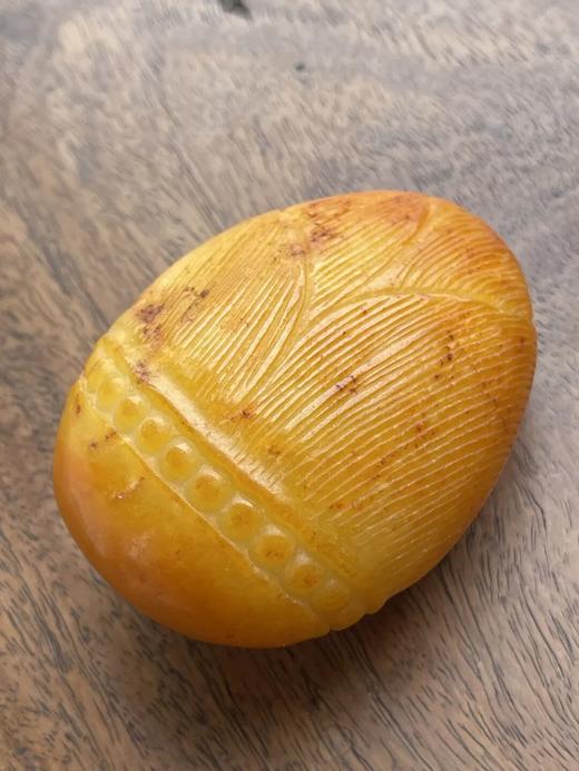 籽料金沁白玉原石竹笋形把玩件，顺丰包邮 商品图14