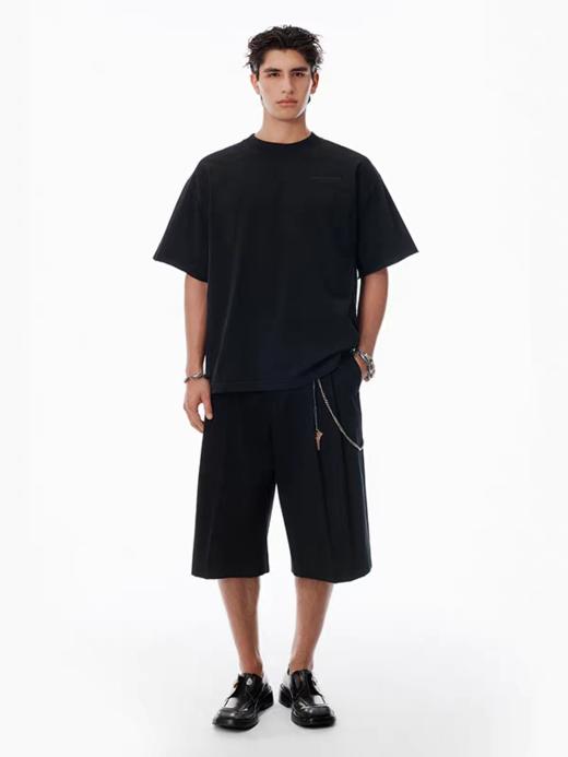 @lexander 26ss早春高级极简小字母刺绣T恤 商品图1