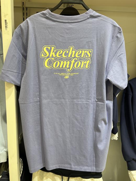 斯凯奇 99.9元 舒适平纹单面布常规版型经典剪裁T恤662816-KD 商品图1