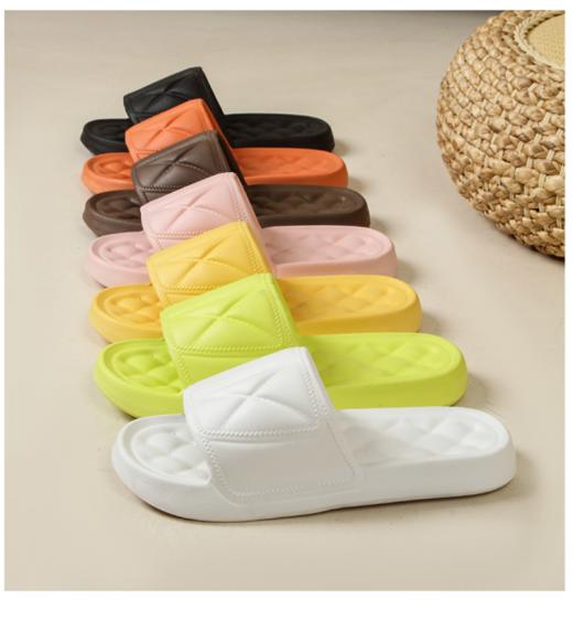 【4双/组，单拍不发】开春宠粉福利  ~~【女款-多巴胺泡泡家居软底沙发拖鞋509 】7色好靓💖上脚超级轻便❗️无敌踩屎脚感🦶暴走三公里都不带喊疼！‍🤣 脚感爆好！ 商品图1