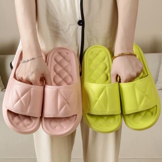 【4双/组，单拍不发】开春宠粉福利  ~~【女款-多巴胺泡泡家居软底沙发拖鞋509 】7色好靓💖上脚超级轻便❗️无敌踩屎脚感🦶暴走三公里都不带喊疼！‍🤣 脚感爆好！ 商品图0
