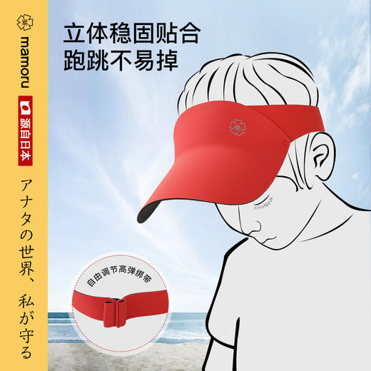 🤩来自日本进口【mamoru葵 儿童运动防晒帽】🌱品牌直发 正品溯源 让宝宝的面部肌肤远离紫外线 🌈在夏季出游、户外运动等活动中 商品图5
