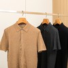 英伦绅士夏季男士新款桑蚕丝针织POLO衫 商品缩略图2