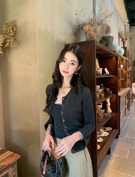 法式千金感小香风两件套 | 遮肉显瘦+百搭深花灰，一整套出门超省心 商品图5