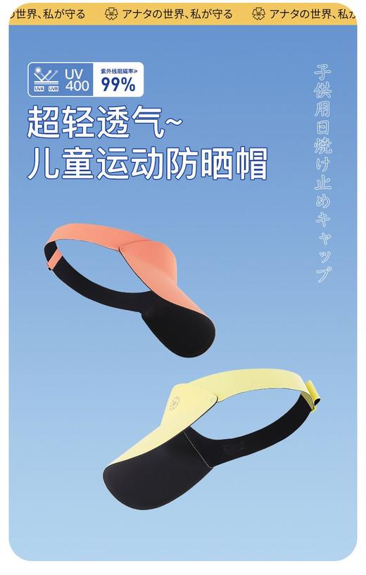 🤩来自日本进口【mamoru葵 儿童运动防晒帽】🌱品牌直发 正品溯源 让宝宝的面部肌肤远离紫外线 🌈在夏季出游、户外运动等活动中 商品图0