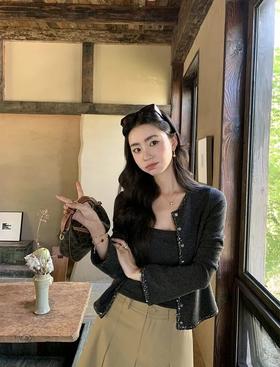 法式千金感小香风两件套 | 遮肉显瘦+百搭深花灰，一整套出门超省心