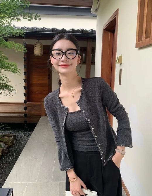 法式千金感小香风两件套 | 遮肉显瘦+百搭深花灰，一整套出门超省心 商品图9