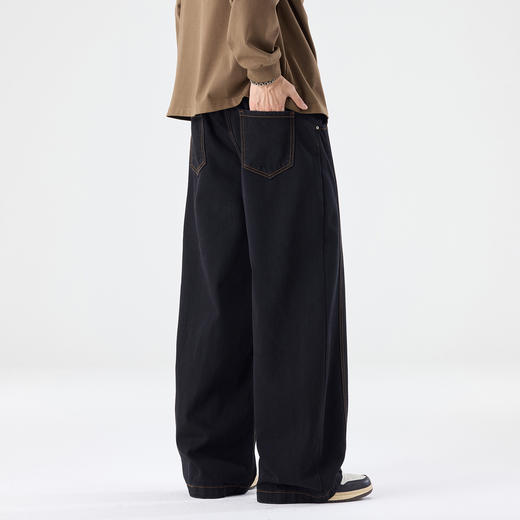 新热卖！【弯刀牛仔裤】百搭显高 不挑身材 不卡裆部 耐穿耐磨 抗皱不易掉色 商品图6