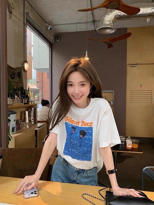 【69元任选2件！夏天必不可少的百搭T】男女同款印花T恤短袖 商品图7