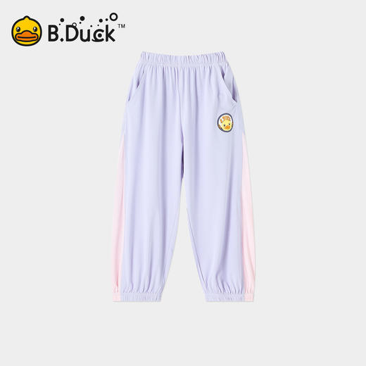 [冰感速干]bduck小黄鸭童装男童运动裤儿童松紧裤夏装防蚊裤110-160 BF2763093 商品图1