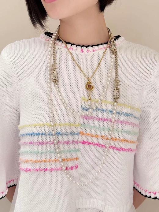 香奈儿 棕石金花水滴珠项链（XTY） 商品图3