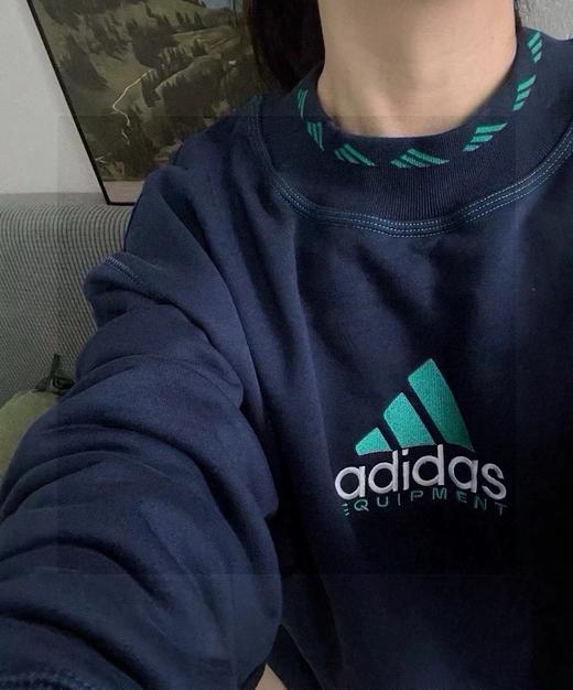 F031017美式复古刺绣版型宽松时尚百搭舒适通勤风长袖圆领卫衣 商品图8