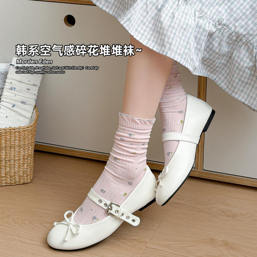 【云上泰富】&【壹半麦合】波点复古碎花中筒袜 吊牌价:149元 活动价:39元 商品图11