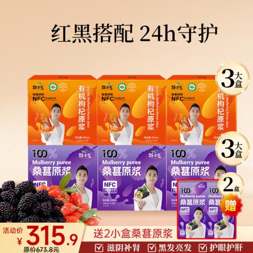 爆款- 红黑原浆组合 桑葚原浆+枸杞原浆 商品图2