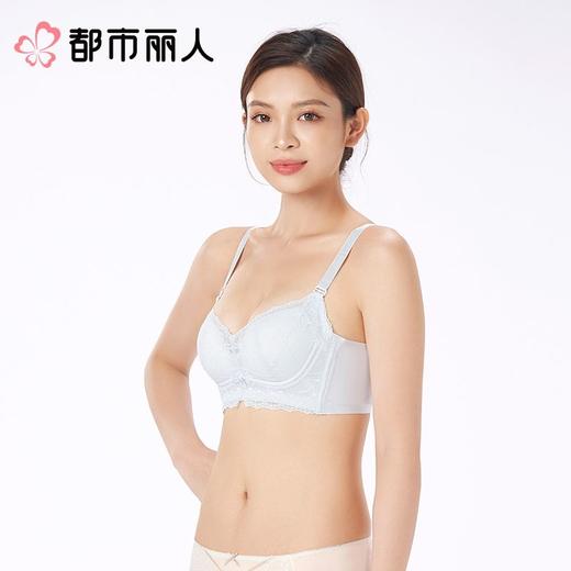 都市丽人内衣B杯中厚文胸蕾丝内衣无磁内衣3/4杯内衣四排四扣无钢圈LBCAA2 商品图2