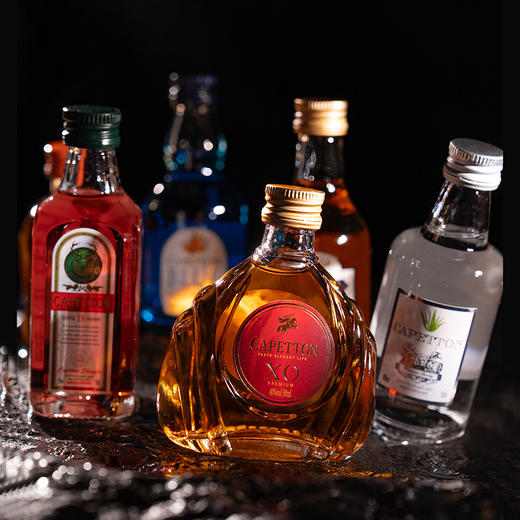 新热卖！卡佩顿小洋酒系列组合【微醺时刻】传统蒸馏工艺 多口味佳酿  礼盒装 50ml/瓶 商品图2