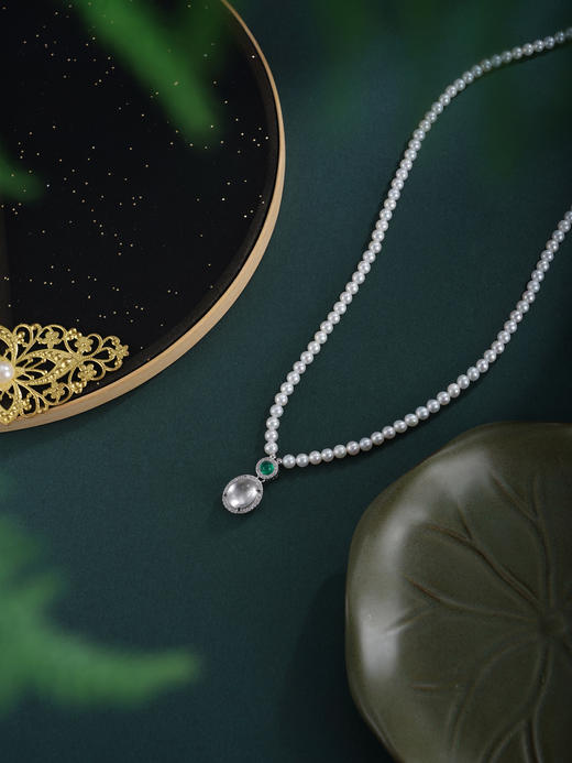 子佩集【璀璨流年】珍珠惜王妃项链【XXXL027】水沫玉椭圆2602 商品图2
