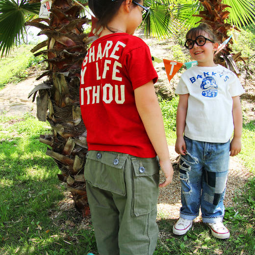 DD日本童装 DENIM DUNGAREE 26春夏人字纹口袋长裤 商品图4