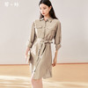 剩S/M/L/XL 芳外新款时尚通勤衬衫裙设计感小个子连衣裙女8T23CL0867 商品缩略图0