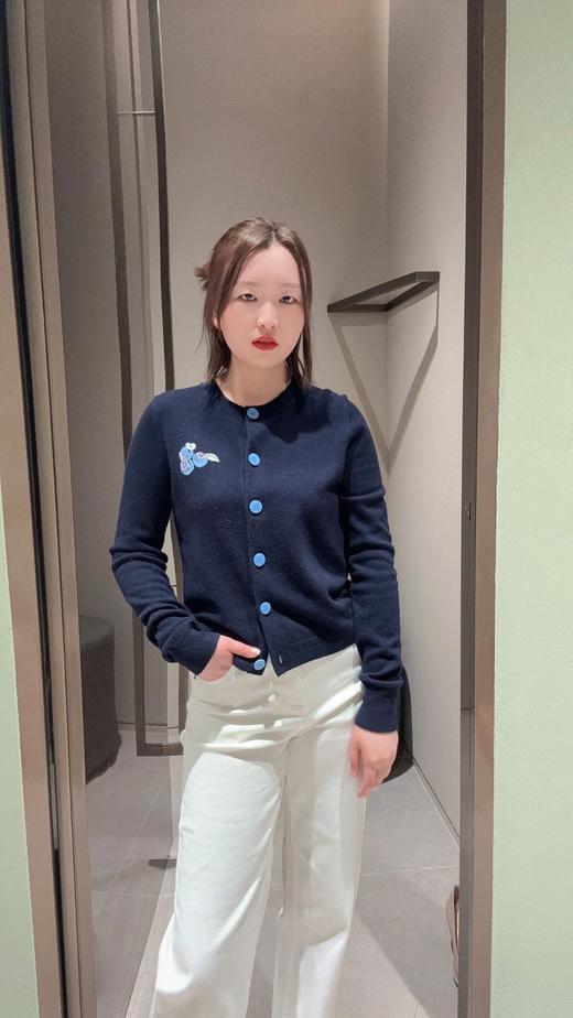 鄂*蓝莓刺绣藏蓝开衫/套头衫 商品图10