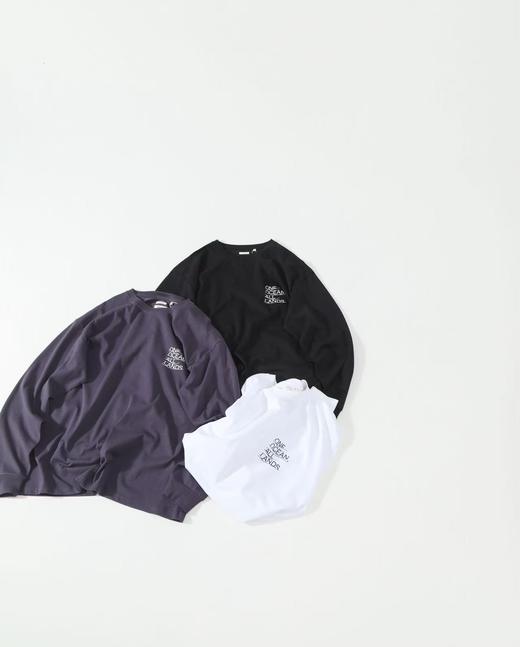 Nanamica圆领印花长袖 定织百分百纯棉 中等厚度 成衣水洗后软糯透气 商品图0