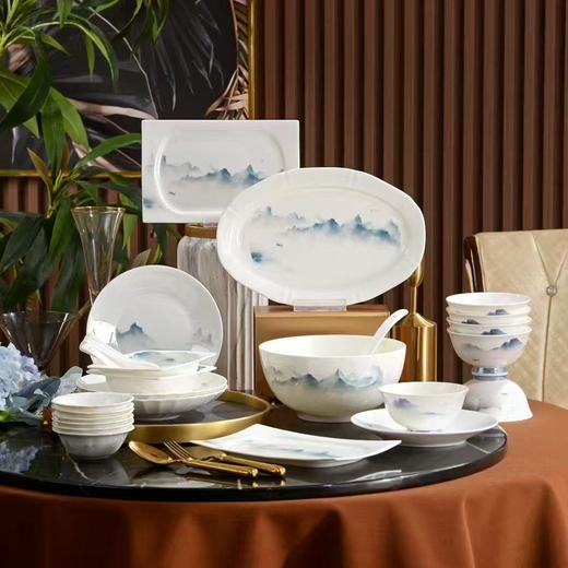 唐山骨质瓷餐具全套29头 礼盒装 商品图0