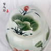 双层盖大号陶瓷骨灰盒 彩绘荷花景德镇瓷器骨灰坛 商品缩略图4