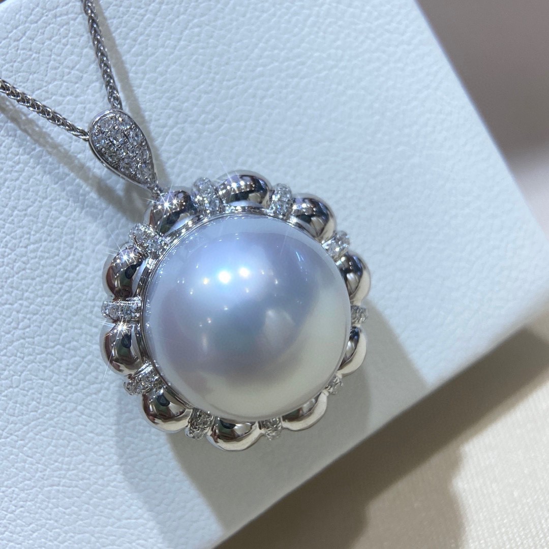 15-16mm澳白戒指吊坠