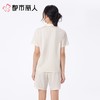 都市丽人睡衣女士睡衣薄家居服单面无尘棉睡衣女士无尘棉短袖套装女装短袖短裤LHC0B8 商品缩略图5