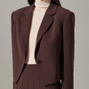 剩S/M/L/XL 芳外新款高端精致小西装减龄淑女风通勤短外套女8T23CX1141 商品缩略图3