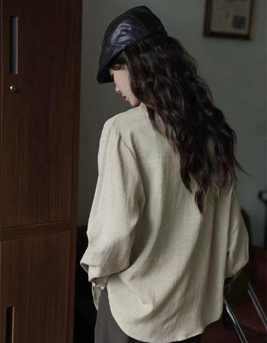 【你好白啊！一眼入迷的绿 复古仙踪衬衫】宽松垂顺，轻薄舒适柔软，百搭文艺复古风! 商品图6