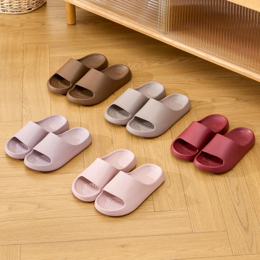 「升级柔软！轻奢简约」洁丽雅拖鞋女夏季2026新款室内家居家浴室孕妇防滑低倍率凉拖鞋男 商品图3