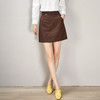 剩S/M/L 芳外春季新款纯色简约A字半身裙显腿长通勤百搭OL风短裙1370 商品缩略图2
