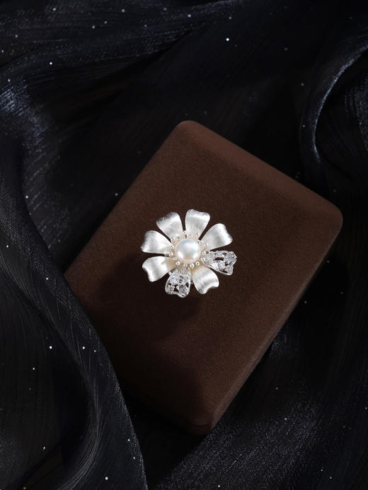 子佩集【花蕴和宁】珍珠惜王妃胸针【XXXZ255】八瓣花2602 商品图2