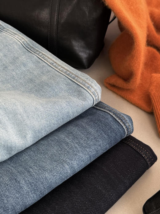 优选丨【爆卖2W+】【isabelle marran高腰显瘦窄版直筒阔腿牛仔裤】今年超好穿的一条天丝牛仔裤 商品图4