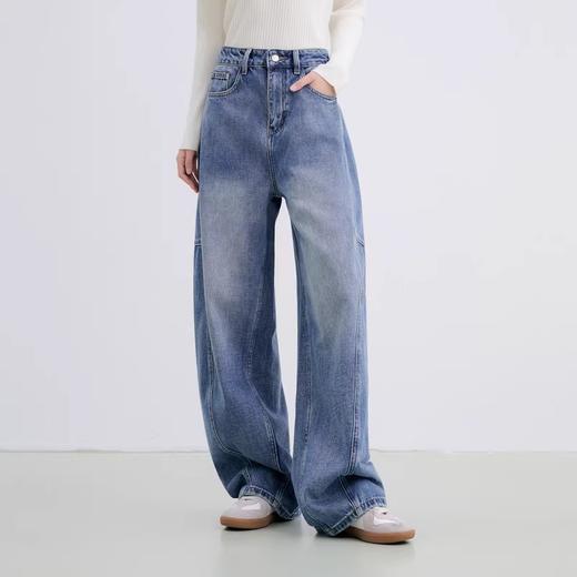 进口匹马棉 时髦先峰轻解构分割切线牛仔裤 宽松弧线 立体有型  2931 商品图7