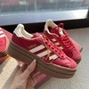 二店y 限定款AD蛇年 宋雨琦同款厚底gazelle 红色德训鞋 商品缩略图12