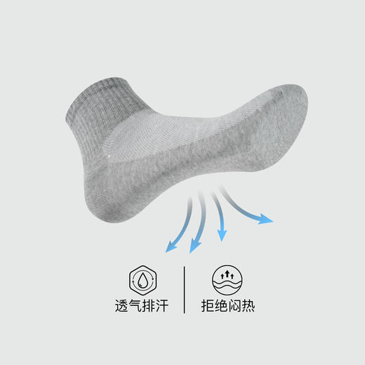 【满3双/19.9元】【秀黛】男士脚面网孔短筒袜高弹罗口脚面网眼透气立体剪裁男士专属短筒袜【1双】W5221003T【门店同款】 商品图2